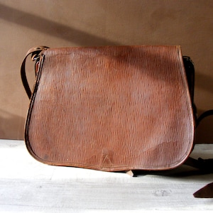 Sac messager en cuir antique, sac de travail.