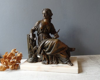 タナグラの置物、女性の像、ギリシャのテラコッタ像 - Etsy 日本