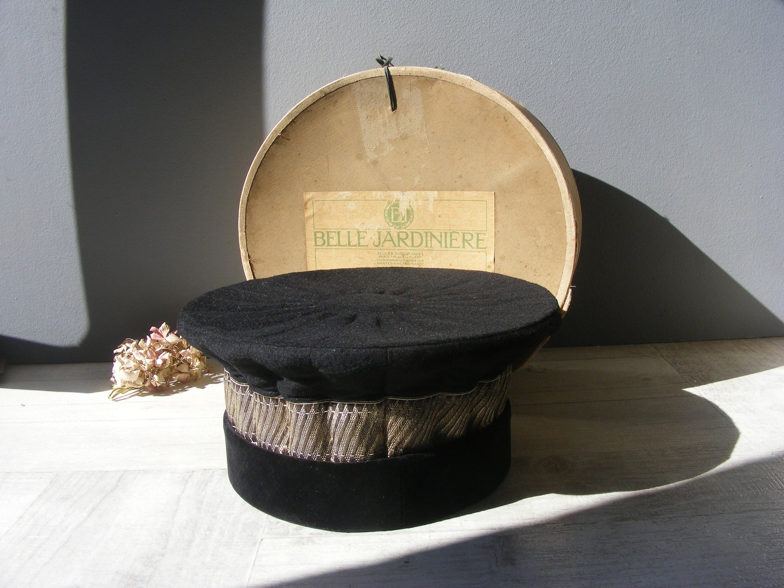 French Vintage Judge Hat in Original Box/ Ceremonial Hat /hat Etsy