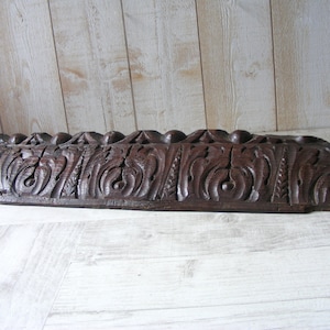 Antique  Carved Wood  Pediment,19th century/Architectural Salvage.
