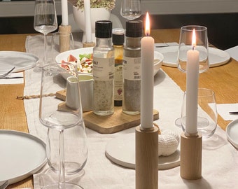 Candlesticks in two sizes