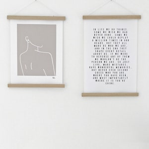 Magnetic poster bar A5 up to 50 cm