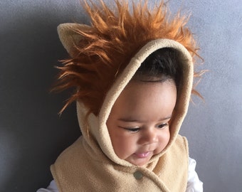 Costume, Lion, Baby, Jumpsuit, romper, EU-Size 62/67 or 68/73, 2 to 8 months