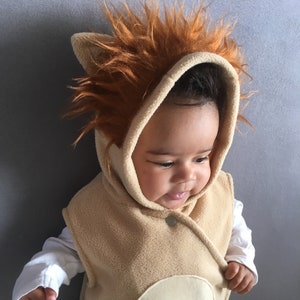 Costume, Lion, Baby, Jumpsuit, romper, EU-Size 62/67 or 68/73, 2 to 8 months
