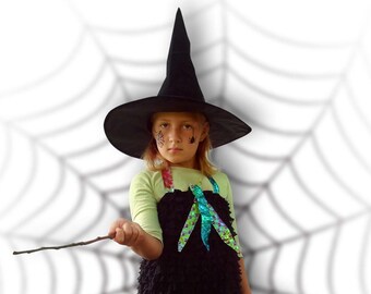 Kostüm, Hexe, Halloween, Karneval, Fasching, 7-10 Jahre
