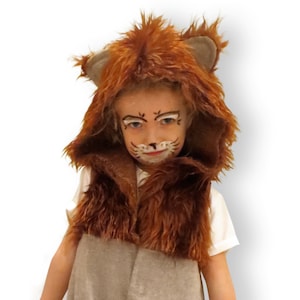 costume lion, carnival, predator, jumpsuit, age 18 month - 5 years