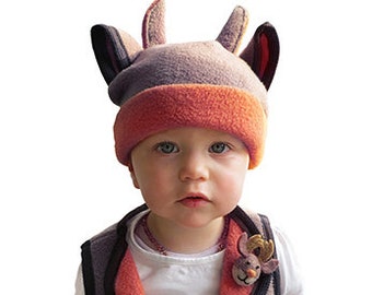 Costume moose, reindeer, cat, vest and cap, carnival, boys and girls