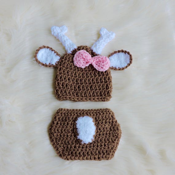 crochet deer outfit