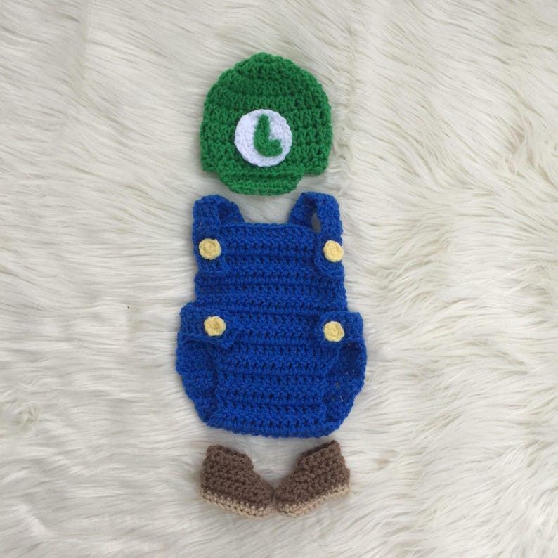 super mario bros baby photo prop crochet diaper cover set baby crochet outfit mario baby costume boy baby mario costume hat mario photo prop