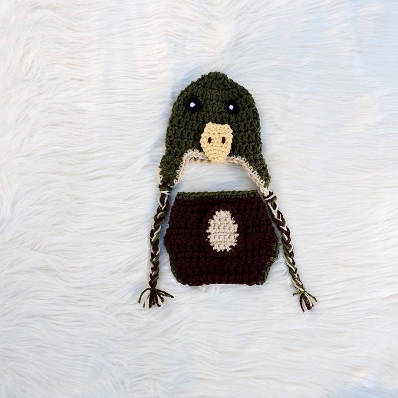 Baby Mallard Duck Photo Outfit Newborn Mallard Duck