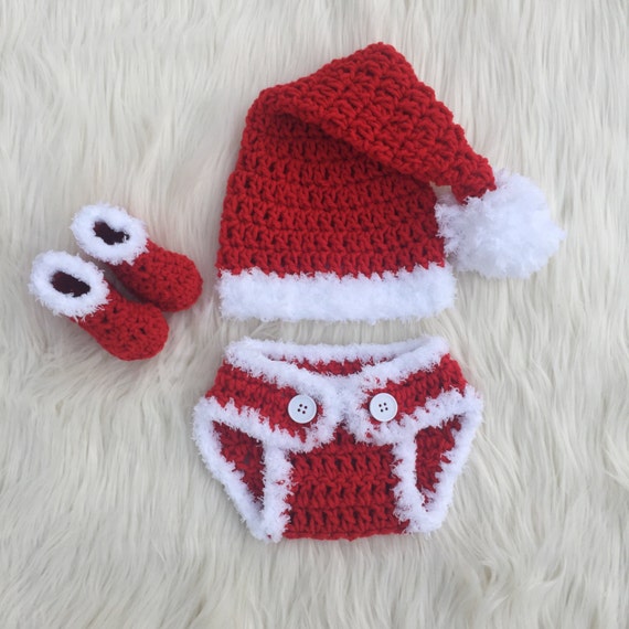 crochet santa outfit for baby