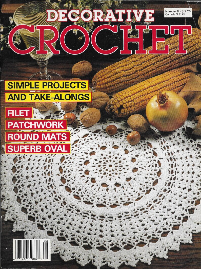 Vintage Decorative Crochet Magazine Back Issue March 1989 Etsy