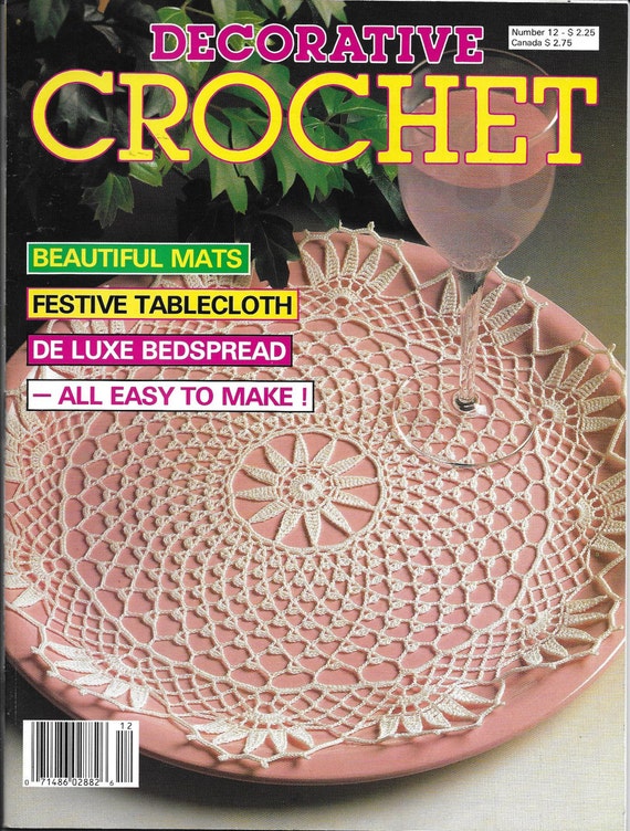 Vintage Decorative Crochet Magazine Back Issue November 1989 Etsy