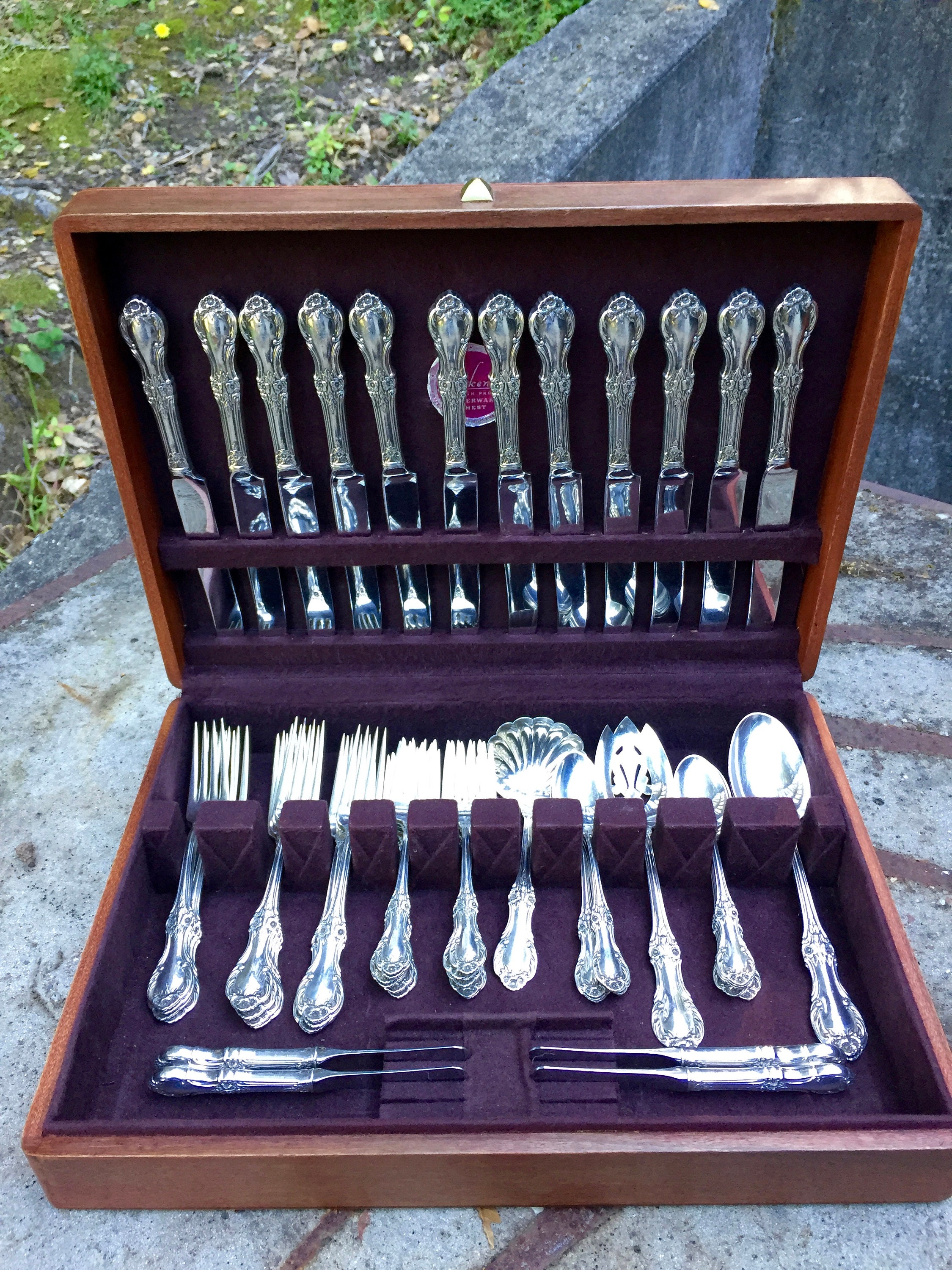 Colonial Rose by Amston Sterling Silver Flatware Set for 8 Service