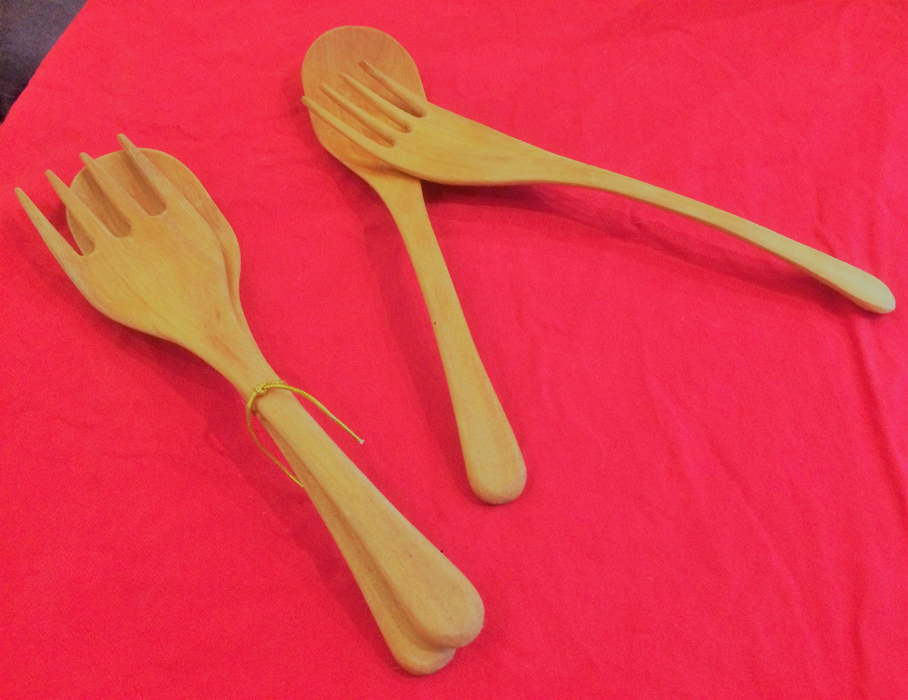 Serveurs de Salades en Bois | Faits à La Main