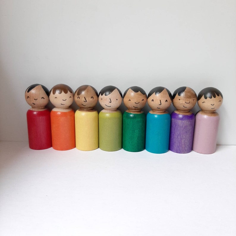 etsy wooden peg dolls
