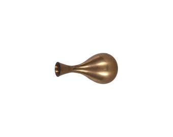 Vintage Brass Curvy Bud Vase