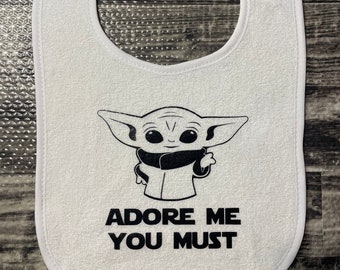 Adore Me You Must Baby Babero/Babero Baby Alien