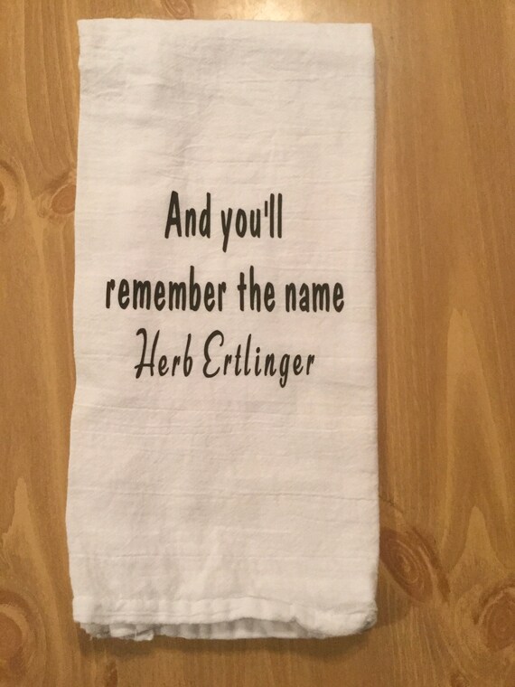 Herb Ertlinger Schitt's Creek Towel/schitt's Etsy