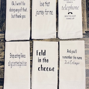 25 Schitt&#39;s Creek Inspired Towels-FREE SHIPPING