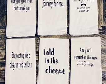 25 Schitt's Creek Inspired Towels-FREE SHIPPING