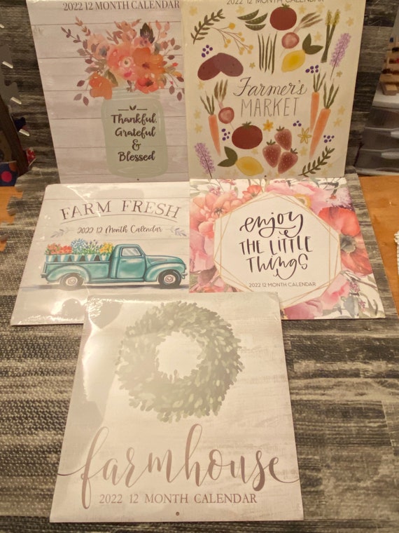 2022 Dollar Tree Calendars-All 5 Designs | Etsy
