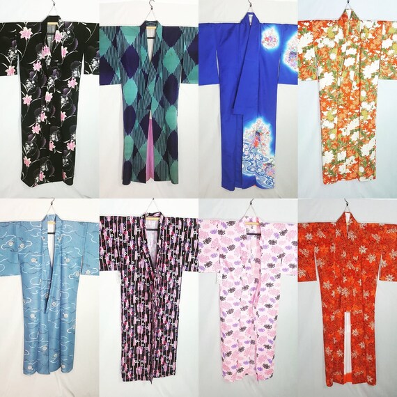10 Japanese Kimono - Boho Kimono - Kimono Robe - W