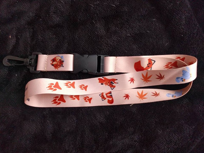 Fox Lanyard With Maple Leaves 