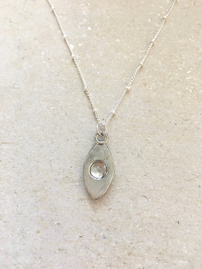 Silver Spiral Eye Necklace Sterling Silver Chain Boho 30th 40th Birthday Gift For Her 21st Letterbox Gift Dainty Boho Necklace