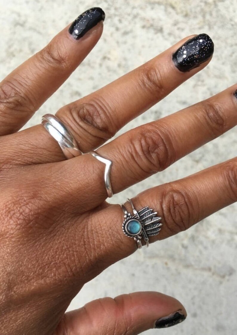 Chevron Ring Sterling Silver Chevron Ring Silver Chevron Ring Wishbone Ring Birthday Gift Gift For Her Best Friend Gifts