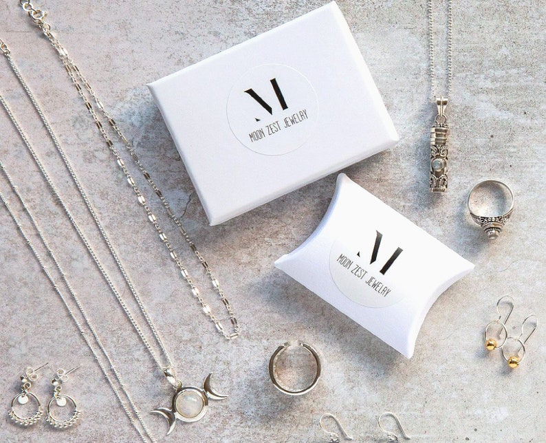 Silver Spiral Eye Necklace Sterling Silver Chain Boho 30th 40th Birthday Gift For Her 21st Letterbox Gift Dainty Boho Necklace