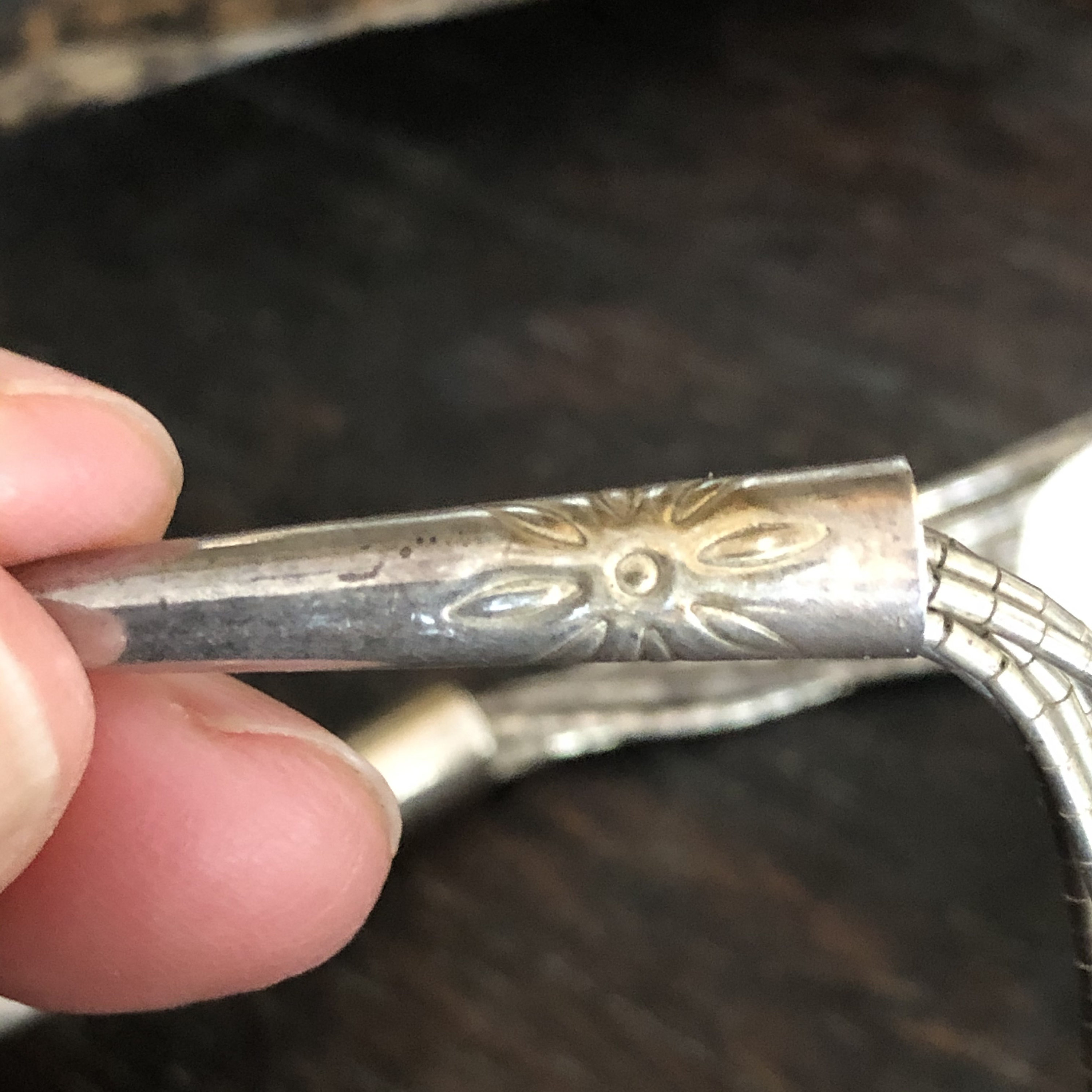 RESERVED 4 CATHERINE Vintage liquid sterling silver with turquoise beads