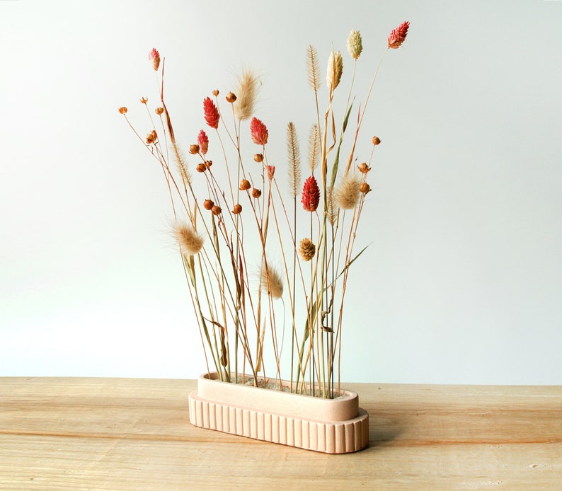 Flower Bar for dried flowers, Candle holder and Planter in One, Multifunctional image 1