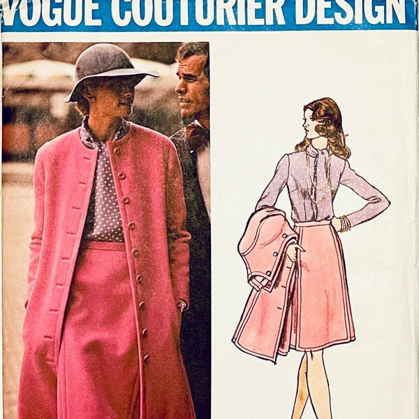 Patron De Robe Vintage Vogue 1972 - Modèle Sybil Connolly, B32 1/2″, Pièces Non Découpées