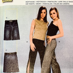 Burda Patterns Burda 8562 Pants or Shorts Pattern Straight Leg Trouser Pants with High Slit Option Size 8 to 22 UNCuT Womens Sewing Patterns