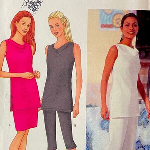 Butterick 6648 Misses/Misses Petite TUNIC SKIRT & Below Knee or Straight Leg PANTS Pattern Size 6 8 10 UNCuT Womens Sewing Patterns