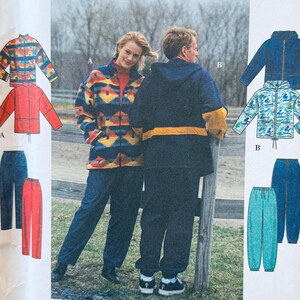 Cartamodello per giacca e pantaloni Simplicity 8322 anni '90, XS-M, NON TAGLIATO