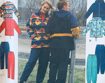 1990s Simplicity 8322 Jacket and Pants Sewing Pattern, XS-M, UNCUT