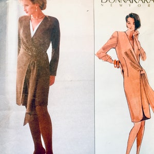 1990s Vintage Vogue 2571 TUNIC & SKIRT Pattern DKNY Donna Karan American Designer Size 6 8 10 UNCuT 90s Vintage Womens Sewing Patterns