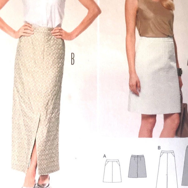 BURDA 6804 SKIRT PATTERN - Maxi Skirt Pattern, Knee Length Skirt Size 10 12 14 16 18 20 UNCuT Womens Sewing Patterns Plus Size Skirt Pattern