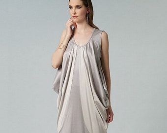 Issey Miyake Vogue 1238 Very Loose Fitting Pullover Dress Sewing Pattern - Vogue Designer Original  Size 4-18 UNCUT