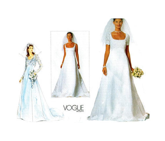 Hochzeit Kleid Muster Vogue 85 Braut Bolero Jacke Bellville Etsy