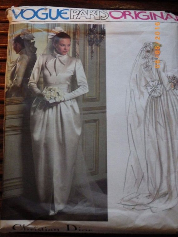 Vogue 2545 Wedding Dress Bridal Gown Pattern Modest One Piece Etsy India