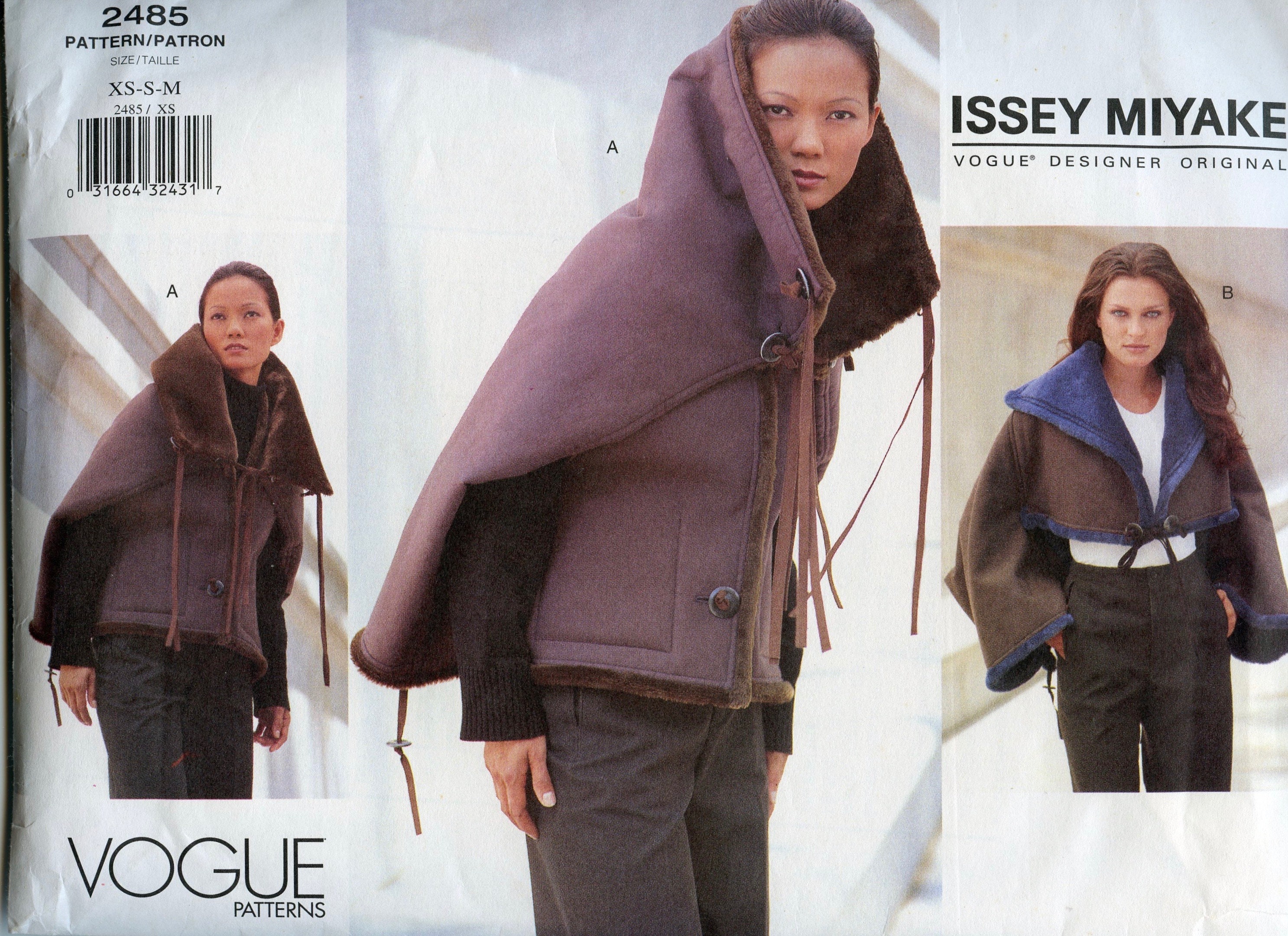 ISSEY MIYAKE JACKET Pattern Vogue Jacket Patterns Japanese - Etsy