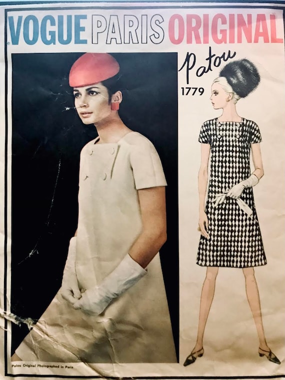 Vogue 1779 One Piece Dress Pattern Short Sleeves Cocktail Etsy