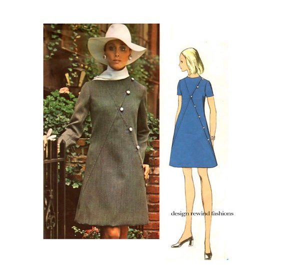 Welp Jaren 1960 VOGUE 2257 jurk patroon één stuk A-lijn jurk | Etsy WS-07