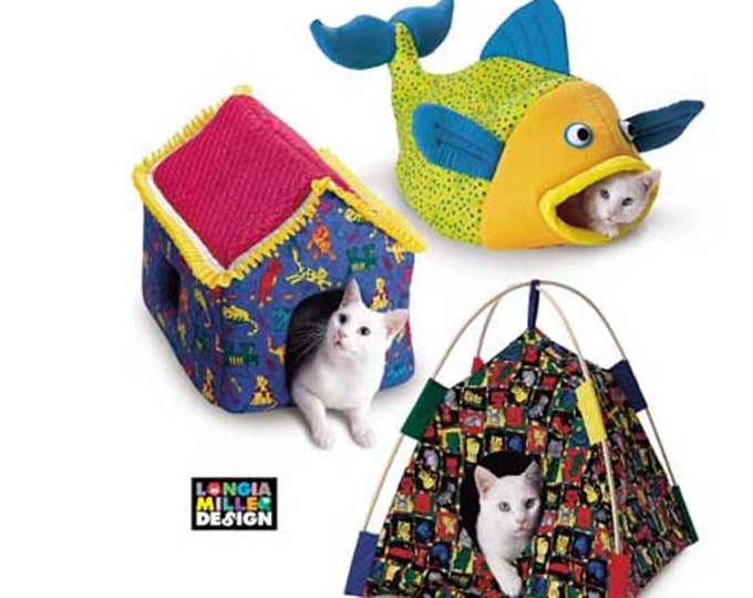 Simplicity 9004 CAT BED PATTERNS Small Lap Dog Beds Fish Bed Etsy