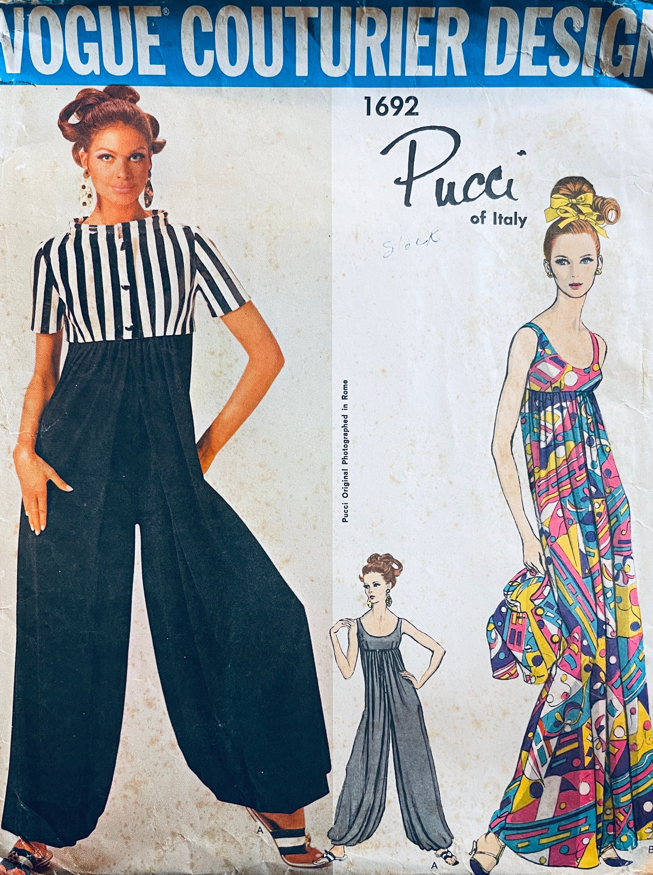 Vogue 1692 WIDE LEG Palazzo Pants JUMPSUIT Pattern & Bolero - Etsy