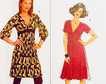 Butterick 5242 DRESS PATTERN Maggy London Designer Fit and Flare Dress Plus Size UNCuT Womens Sewing Patterns Size 16 18 20 22 24