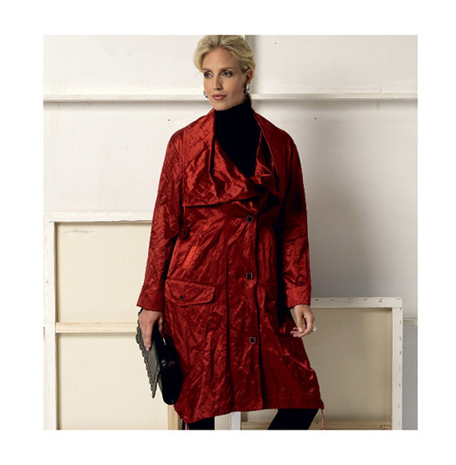 Vogue 9070 WOMENS COAT PATTERN Raincoat Pattern Marcy Tilton Loose